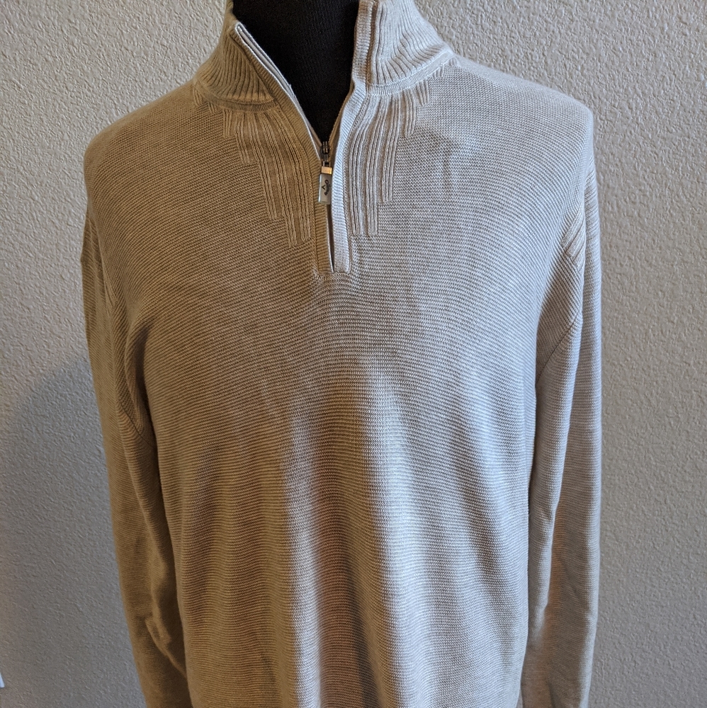 NWT Callaway Sweater Beige wool blend  Size XL